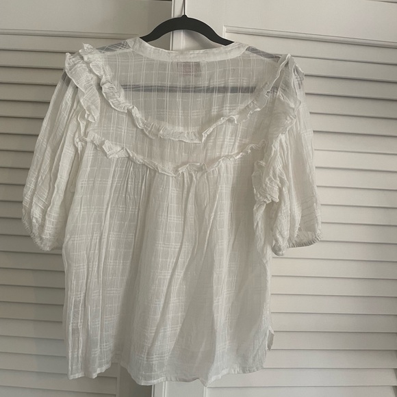 Cleobella Ivory Ruffle Blouse - Picture 4 of 4